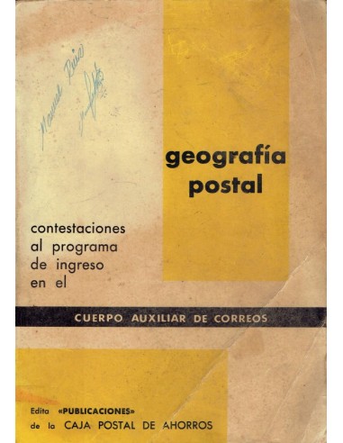 FA6952. Bibliografia Postal. Geografia Postal