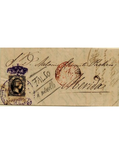 FA6986. Falsos y montajes. 1851, Don Benito a Merida