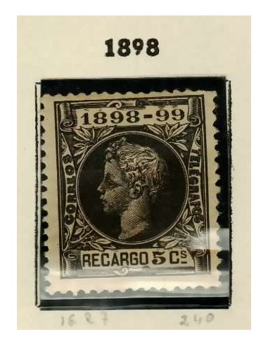 FA7152. 1898, Sellos de impuesto de guerra Alfonso XIII