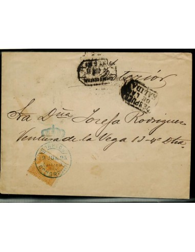 FA7170. 1895, Correo con franquicia postal del Congreso circulada en Madrid