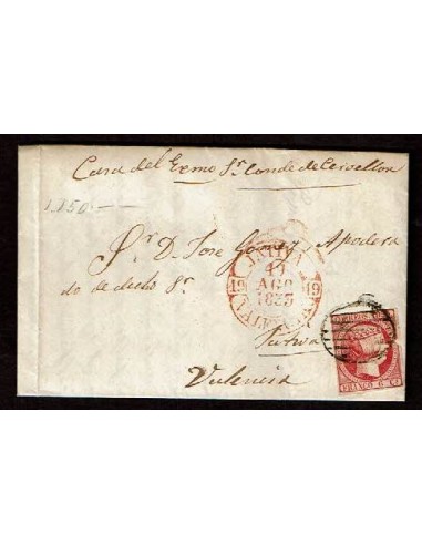 ESPAÑA 1855 - CARTA CIRCULADA DE ENGUERA A JÁTIVA