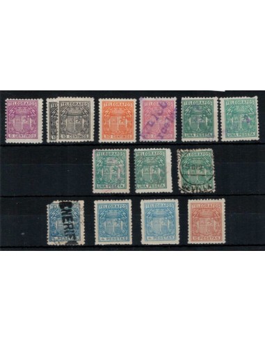 FA7246. Telegrafos, 1932-33, Conjunto de valores Escudo de España
