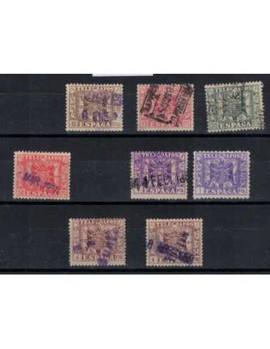 FA7251. Telegrafos, 1940-42, Conjunto de valores de la emisión Escudo de España