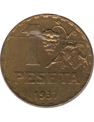 AMS10903 Moneda de España de 1 peseta de 1937 II República