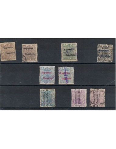 FA7311. Fiscales, 1931-36, Conjunto de sellos habilitados de diversas emisiones Especial Movil