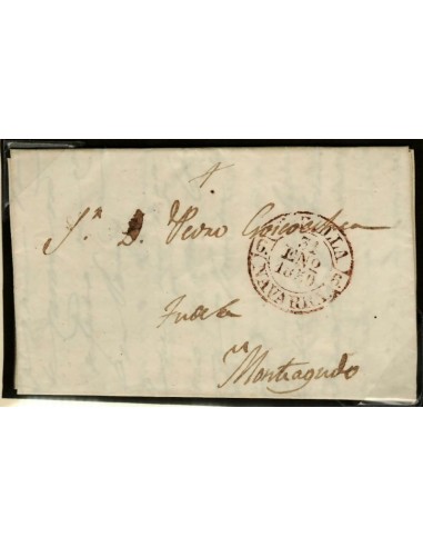 FA0178. PREFILATELIA. 1850, Tafalla a Monteagudo