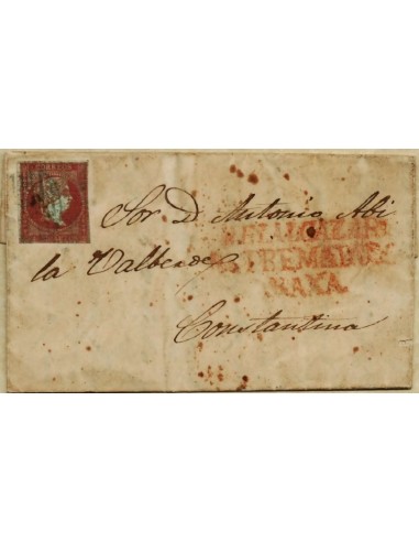 FA0585. HISTORIA POSTAL. 1856, Belalcazar a Constantina