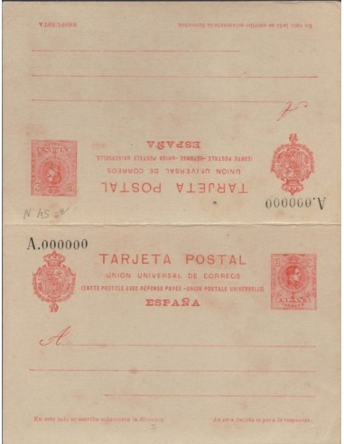 FA0755. ENTERO POSTALES. 1910. Alfonso XIII Medallon. Conjunto de 3 Tarjetas (EP54)