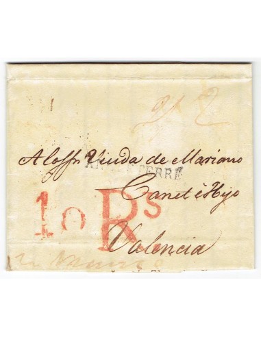 FA1365. PREFILATELIA. 1815, Carta circulada de Londres a Valencia
