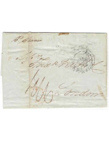 FA1366. PREFILATELIA. 1846, Carta circulada de La Habana a Londres