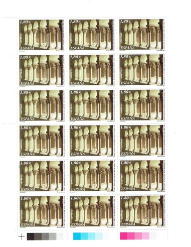 FA7594. SELLOS DE ESPAÑA. 2002, 32 sellos nuevos, Aniversarios: Milenario Real Monasterio de San Cugat