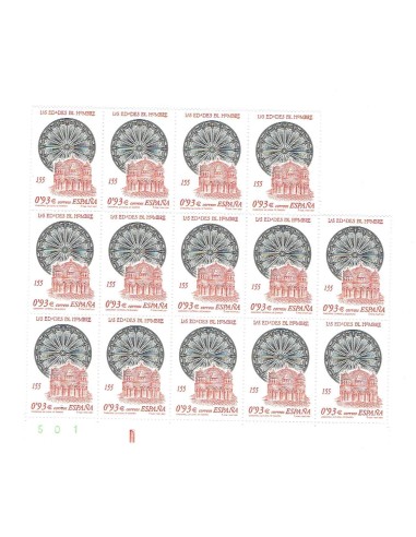 FA7611. SELLOS DE ESPAÑA. 2001, 15 sellos nuevos, Las Edades del Hombre