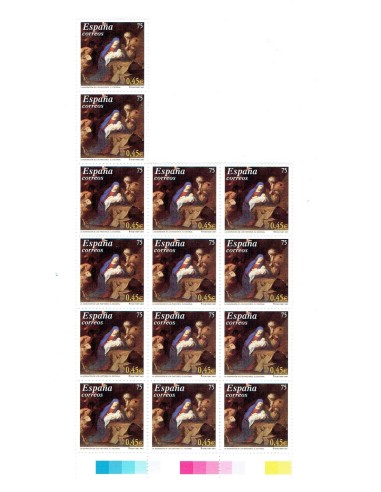FA7613. SELLOS DE ESPAÑA. 2001, 15 sellos nuevos, Navidad