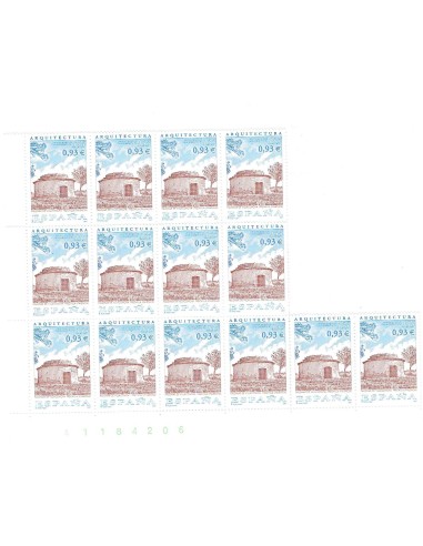 FA7617. SELLOS DE ESPAÑA. 2001, 15 sellos nuevos, Arquitectura