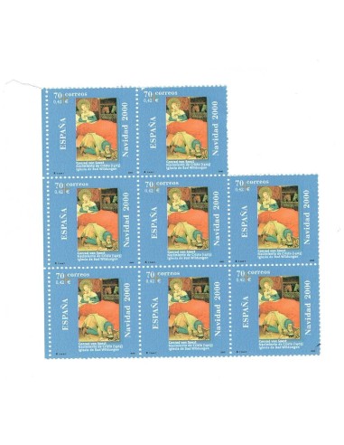 FA7631. SELLOS DE ESPAÑA. 2000, 8 sellos nuevos, Navidad