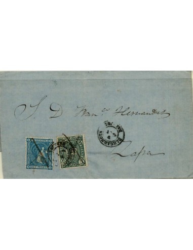 FA1712. HISTORIA POSTAL. Alfonso XII, carta de Barcarrota a Zafra