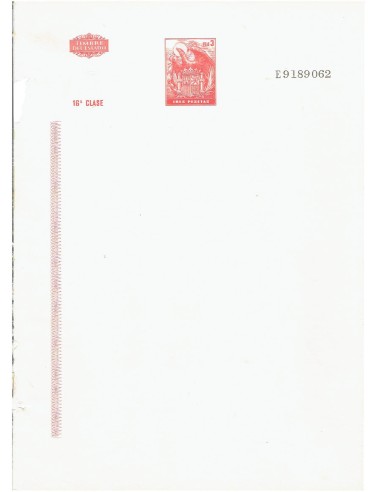 FA7810. TIMBROLOGIA. Papel oficial con timbre del Estado clase 16 para poliza de 3 pesetas, NUEVO