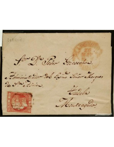 FA0191E, PREFILATELIA. 1852, 26 de mayo. Logroño a Monteagudo