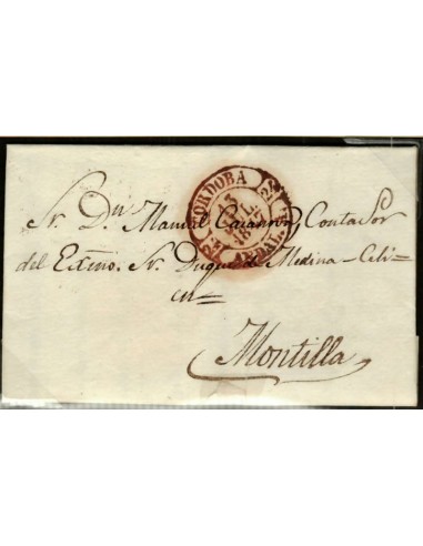 FA0441, PREFILATELIA. 1848, 12 de mayo. Córdoba a Sevilla. LUJO