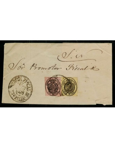 FA1467B, HISTORIA POSTAL. Emisión de 1 de enero de 1855. Pliego oficial circulado en Écija