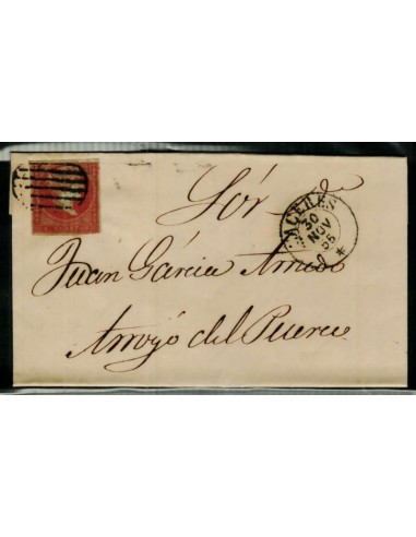 FA1479, HISTORIA POSTAL. 1855, 30 de noviembre. Cáceres a Arroyo del Puerco