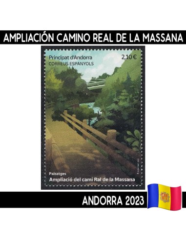 Andorra 2023. Ampliación camino Real de la Massana (MNH)