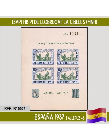 España 1937. HB Pi de Llobregat. Madrid 1936-1937 (MNH)