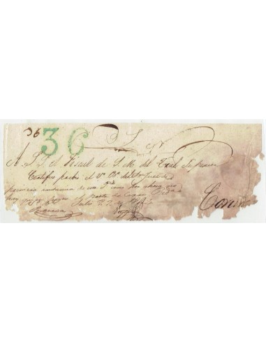 FA1855C, PREFILATELIA. 1844, 27 de julio. Cubierta de plica judicial remitida de Redondela a Coruña