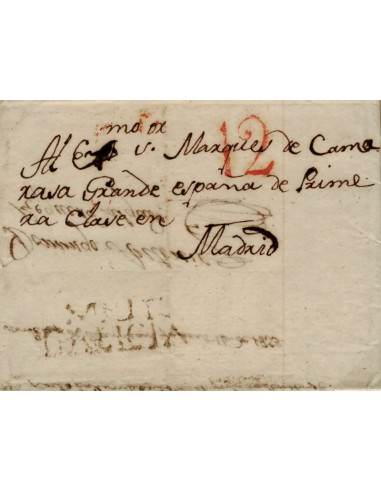 FA0798G. PREFILATELIA. 1833, mes de abril. Sobrescrito circulado de San Pedro de Mellid a Madrid