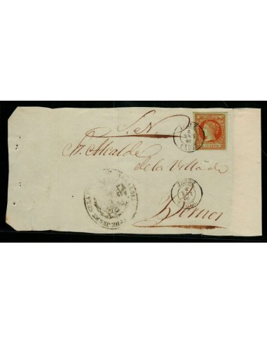 FA1482D. PREFILATELIA. 1861, mes de noviembre. Cubierta de Jerez de la Frontera a Bornos