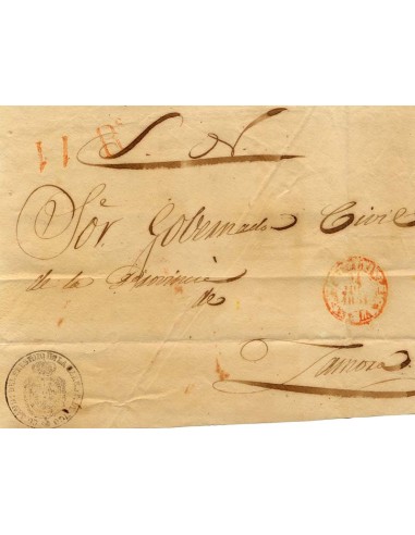 FA1904A. PREFILATELIA. 1851, 14 de julio. Cubierta de sobrescrito circulada de Puebla de Sanabria a Zamora