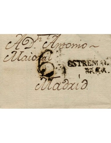 FA1159-9. PREFILATELIA. 1797, 30 de mayo. Sobrescrito circulado de Badajoz a Madrid