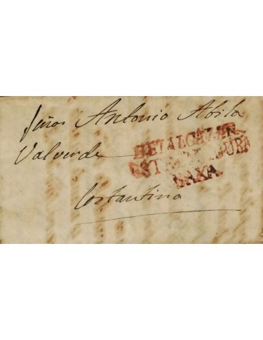 FA1159-15. PREFILATELIA. 1848, 20 de marzo. Sobrescrito circulado de Belalcazar a Constantina