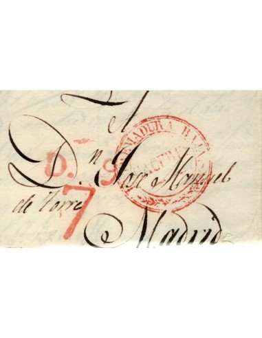 FA1159-26. PREFILATELIA. 1834, 6 de diciembre. Sobrescrito circulado de Cáceres a Madrid