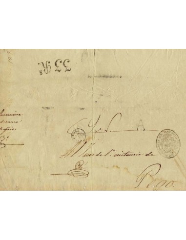 FA1918B. 1858, 16 de enero. Cubierta de plica judicial remitida de Valencia a Pego