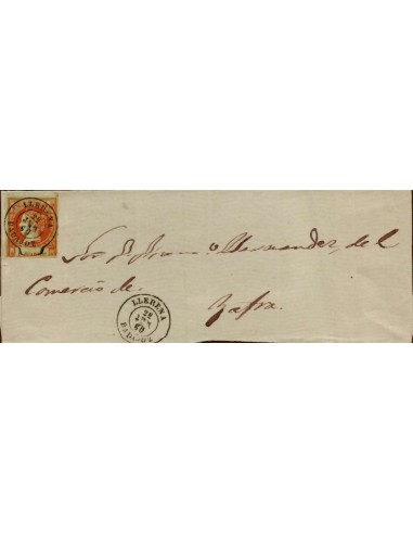 FA1526. HISTORIA POSTAL. 22 de junio de 1860. Llerena a Zafra