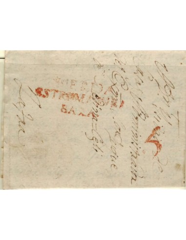 FA1324C. PREFILATELIA. (1803-18ca). Sobrescrito circulado de Mérida a Zafra