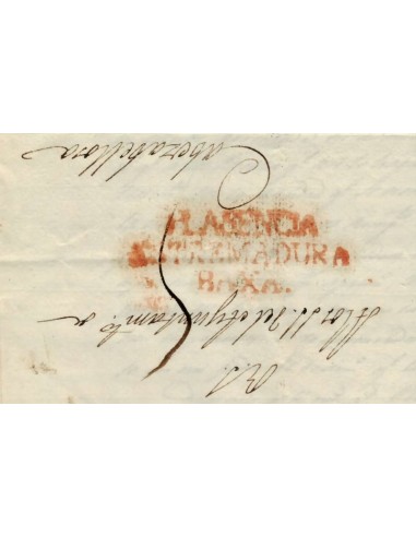 FA1159-71. PREFILATELIA. 1833, 11 de mayo. Sobrescrito circulado de Plasencia a Cabezabellosa