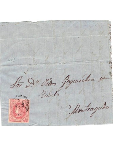 FA7579. HISTORIA POSTAL. 1864, correo remitido a Monteagudo