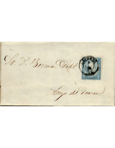 FA0616-28. HISTORIA POSTAL. 1866. Carta circulada de Cáceres a Arroyo del Puerco
