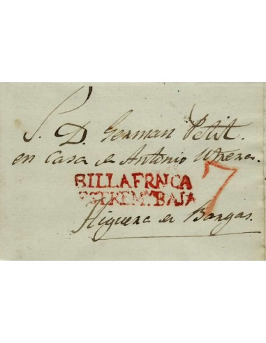 FA1159-96. PREFILATELIA. 1842. Sobrescrito circulado de Villafranca de los Barros a Higuera de Vargas