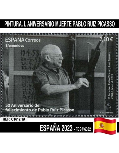 España 2023. L Aniversario muerte Pablo Ruiz Picasso (MNH) FES6332