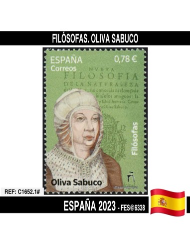 España 2023. Filósofas. Oliva Sabuco (MNH) FES6338