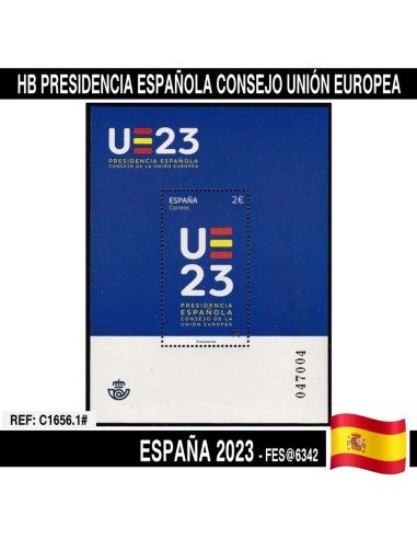 España 2023. HB Presidencia española Consejo Unión Europea (MNH) FES6342