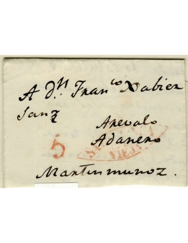 FA1346C. PREFILATELIA. (1837-42ca). Sobrescrito circulado de Salamanca a Martín Muñoz de las Posadas