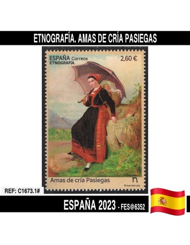 España 2023. Etnografía. Amas de cría Pasiegas (MNH) FES6352