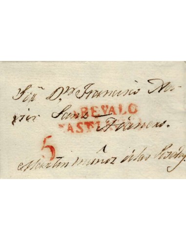 FA1163-1. PREFILATELIA. 1836, 1 de febrero. Sobrescrito circulado de Arévalo a Martín Muñoz de las Posadas