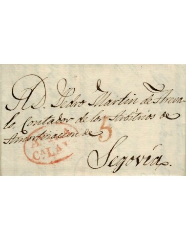 FA1163-4. PREFILATELIA. 1837, 6 de diciembre. Sobrescrito circulado de Avila a Segovia