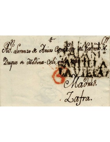 FA1163-13. PREFILATELIA. 1802, 8 de mayo. Sobrescrito circulado de Salamanca a Zafra