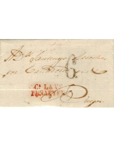 FA1163-29. PREFILATELIA. 1833, 19 de mayo. Sobrescrito circulado de Roa a Burgos